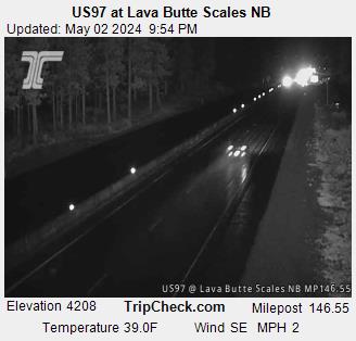 US97 at Lava Butte Scales NB